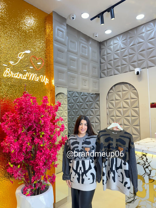 WOOLEN DOUBLE COLORR SWEATER (IMP-550)