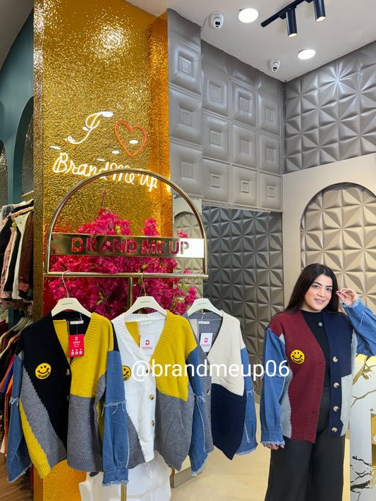 WOOLEN SMILEY CARDIGAN (IMP-554)