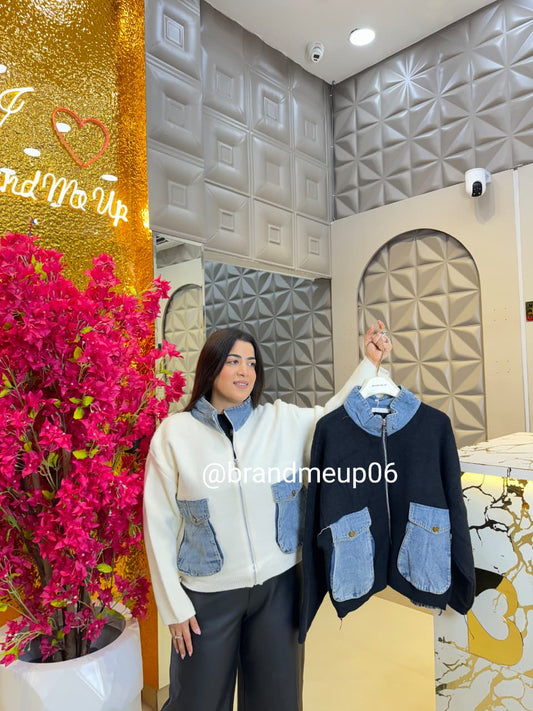 DENIM DESIGNER CARDIGAN (IMP-557)