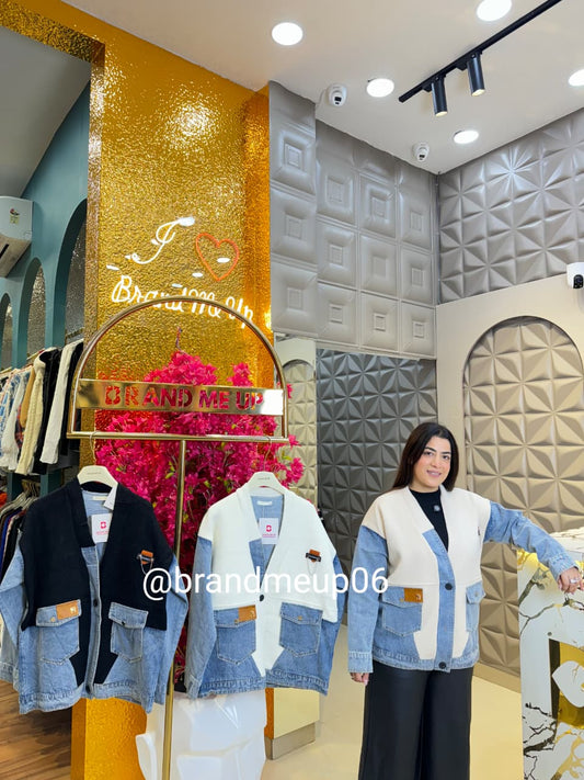 DENIM DESIGNER CARDIGAN (IMP-559)