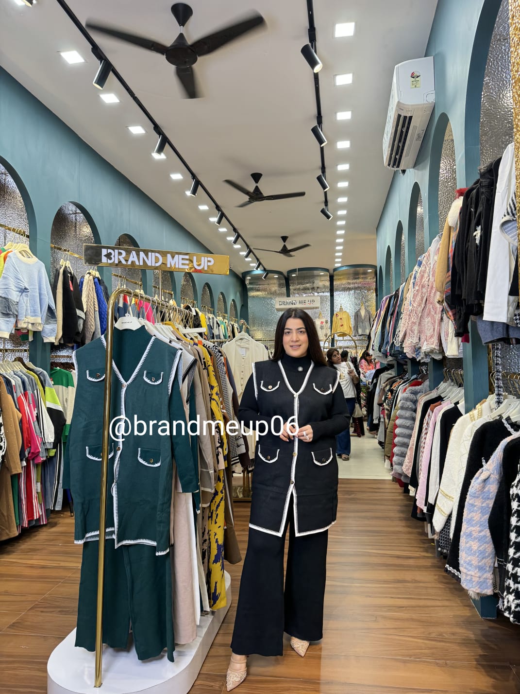 WOOLEN CORD WITH HALF SLEEVES JACKET (IMP-566)