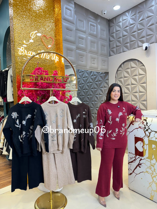 SEQUENCE WOOLEN CORD SET (IMP-568)