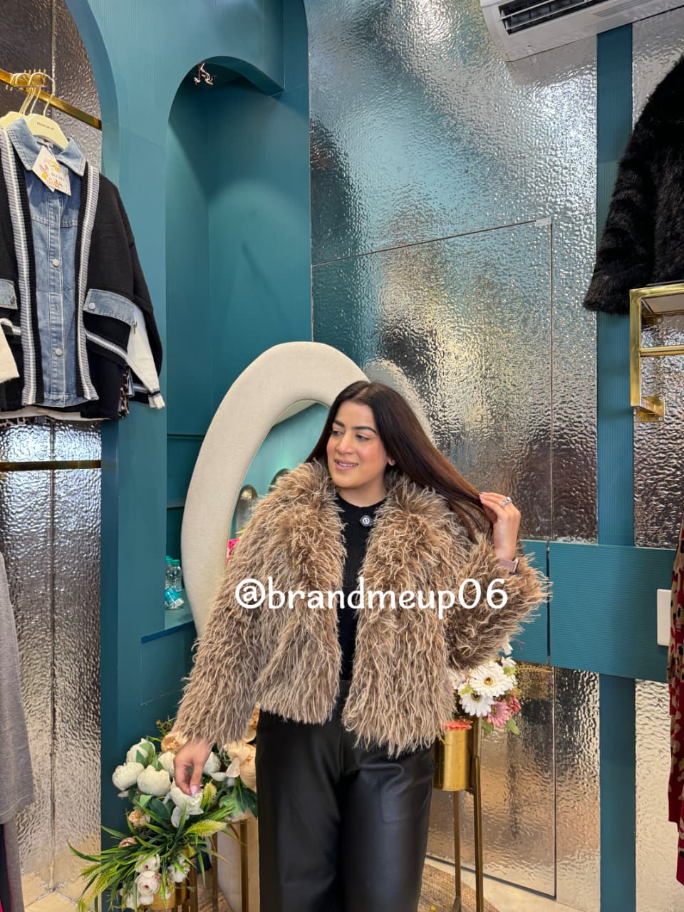 DOUBLE TONE FUR JACKET (IMP-580)