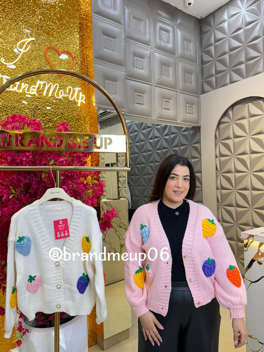 STRAWBERRY CARDIGAN (IMP-590) 3 BUTTONS