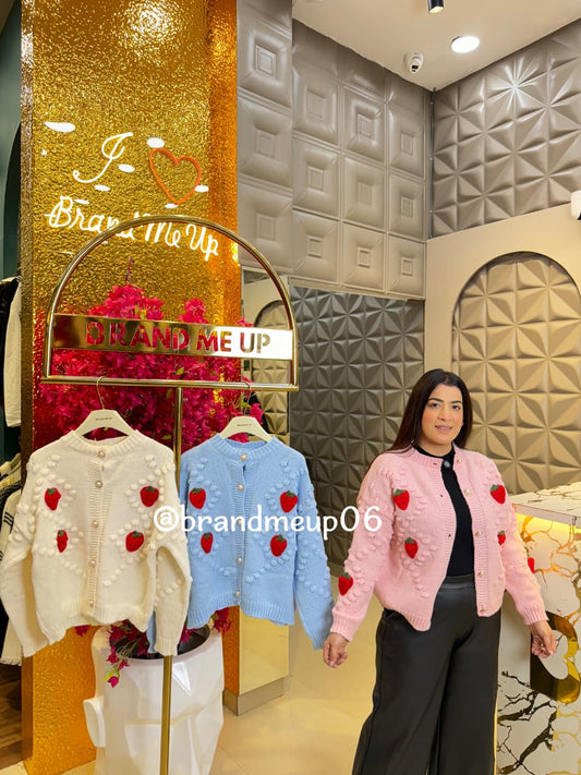 CUTE SMALL STRAWBERRY CARDIGAN (IMP-593)