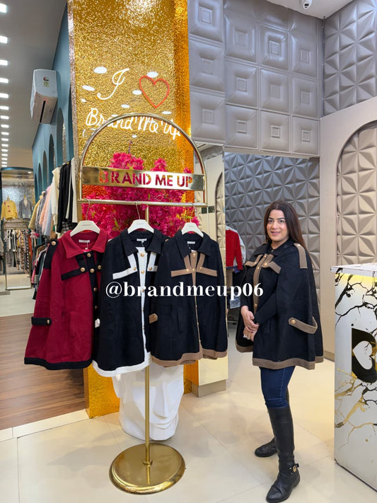 PREMIUM WOOLEEN COAT WITH DESIGNER SLEEVES (IMP-677)