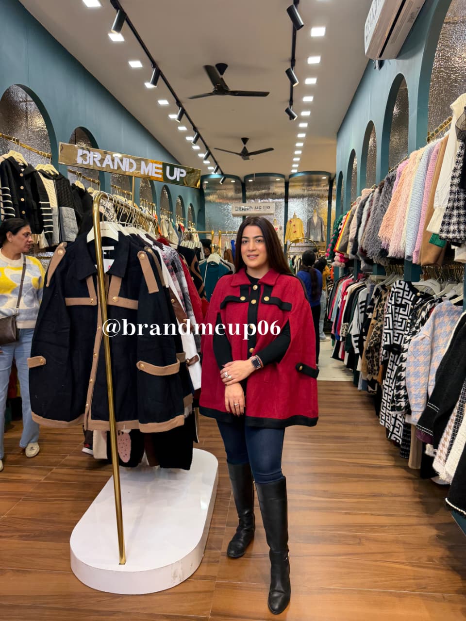 PREMIUM WOOLEEN COAT WITH DESIGNER SLEEVES (IMP-677)