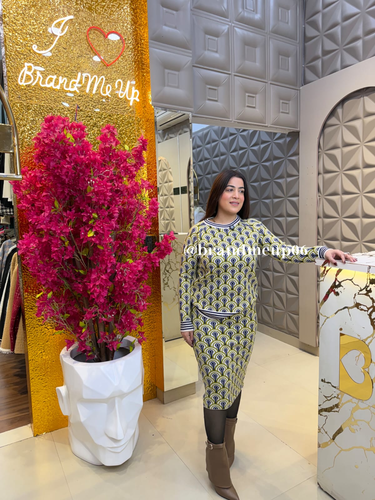 WOOLEN PRINTED SKIRT SET (IMP-683) LINE