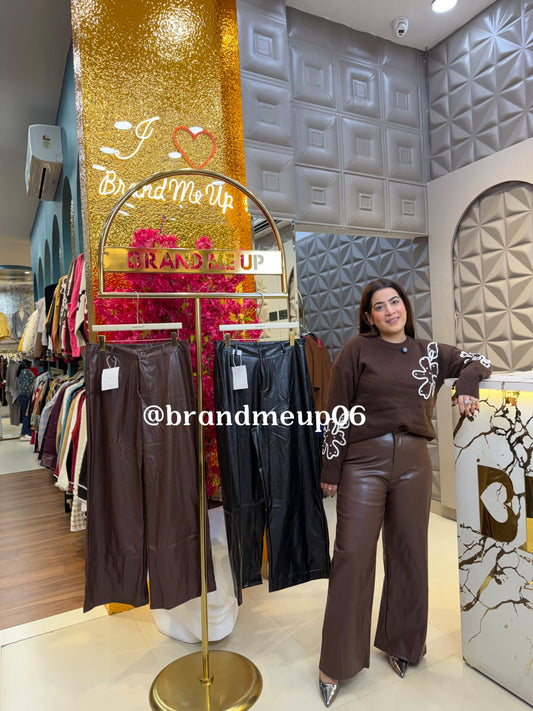 HIGH WAIST LEATHER PANT (CODE-020) (IMP-709)