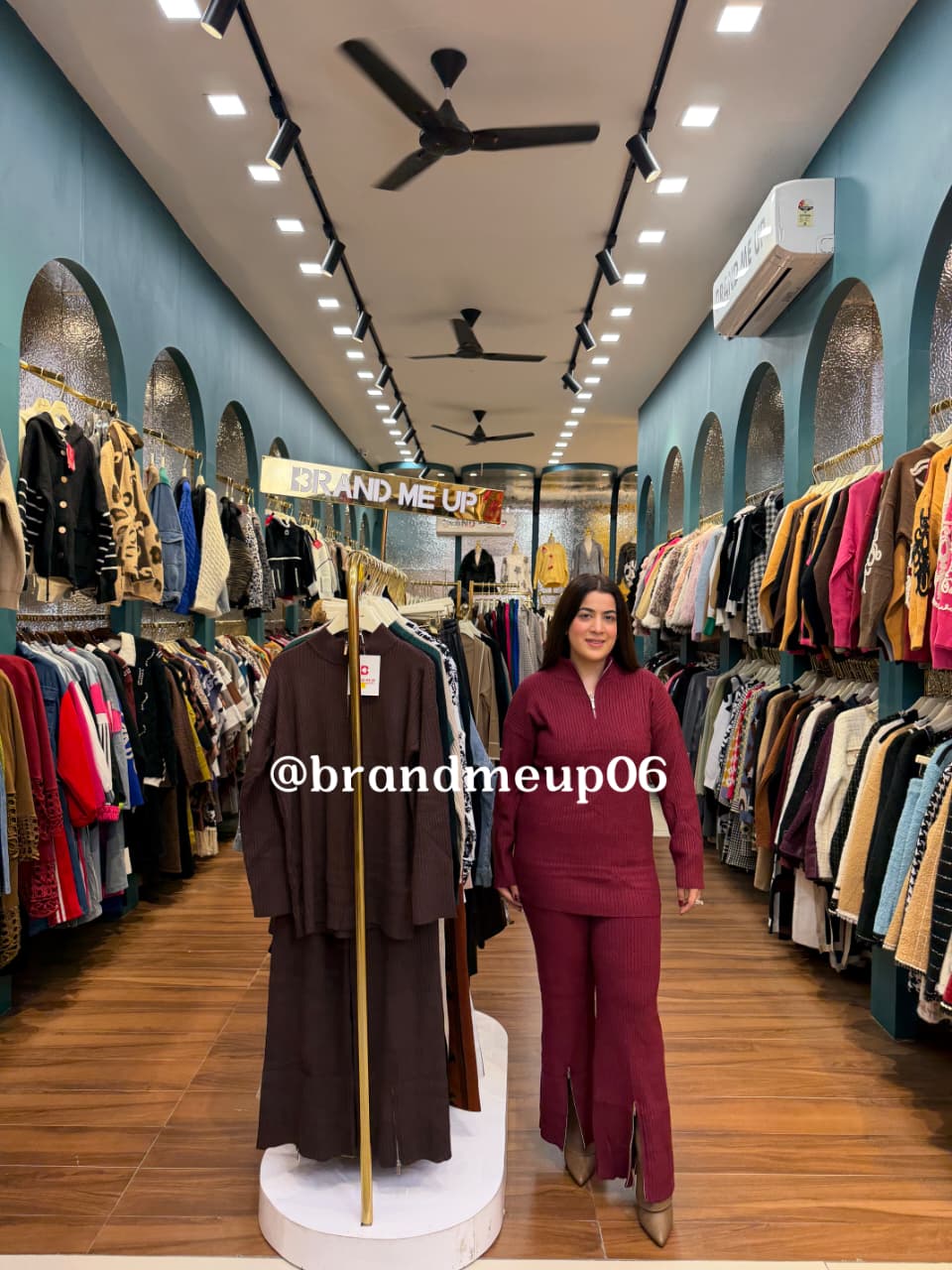 WOOLEN ZIPPER CORD SET (IMP-715)