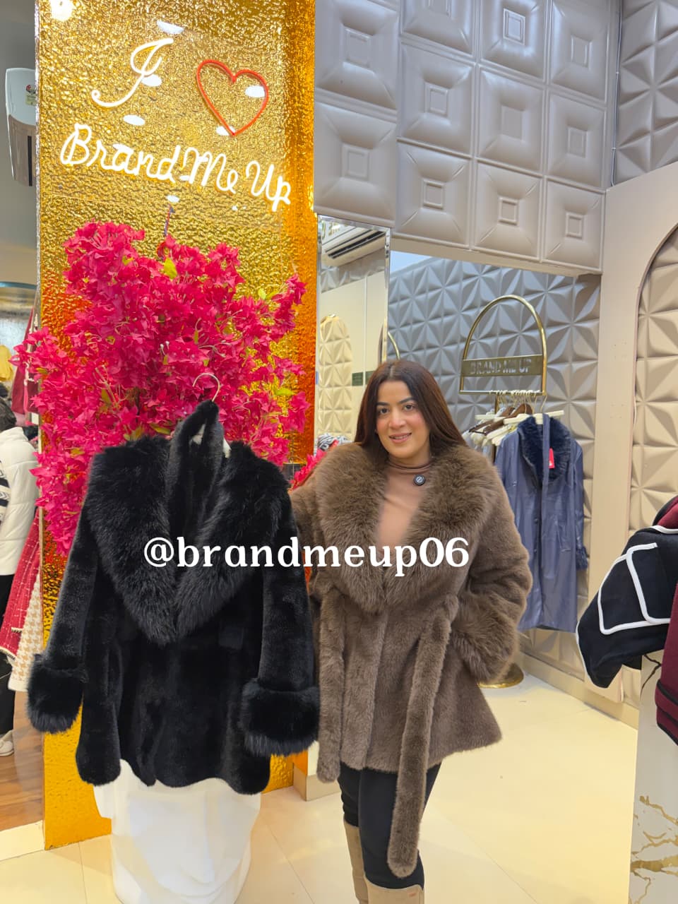 Fur Coat With Belt (FUR-1)