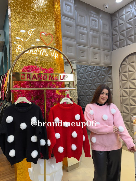 CUTE FUR BALL SWEATER (IMP-731)
