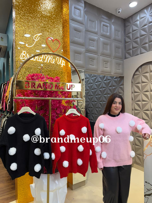 CUTE FUR BALL SWEATER (IMP-731)