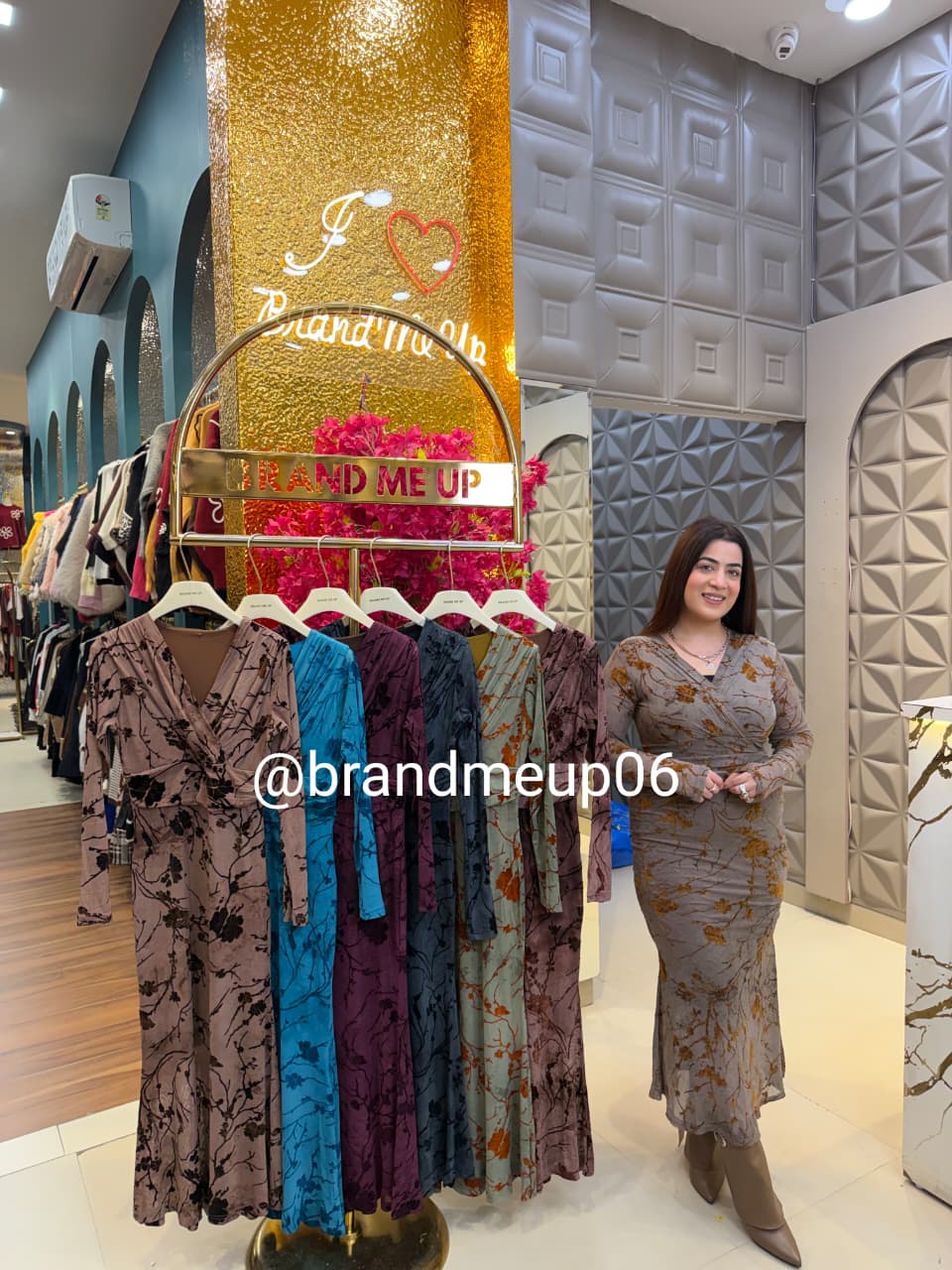 POWERNET V NECK DRESS WITH LINING (DRESS-344)