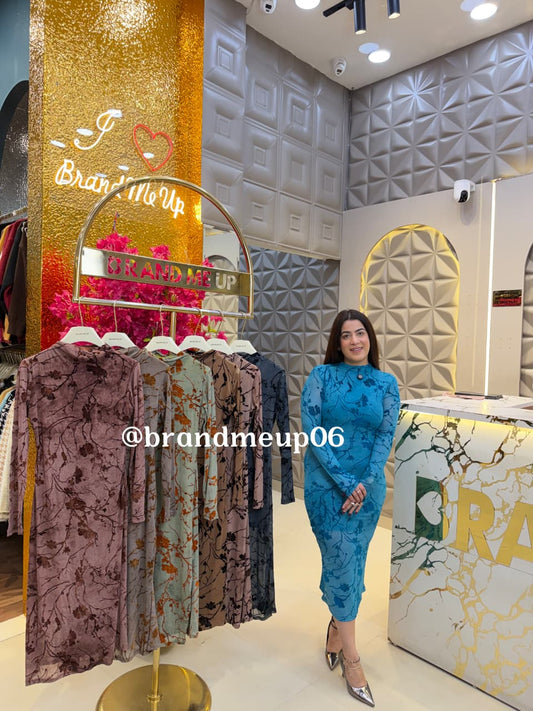 POWERNET DRESS WITH LINING (DRESS-346)