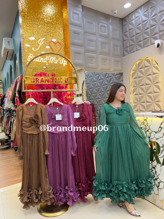 PREMIUM FRILL DESIGNER DRESS (PRM-780) (CODE-8106)