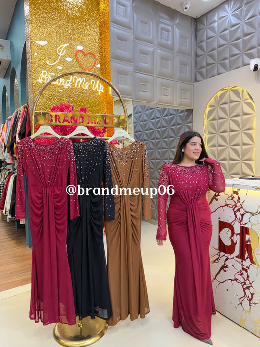 DESIGNER SEQUENCE POWERNET DRESS (PRM-783) (CODE-8065)