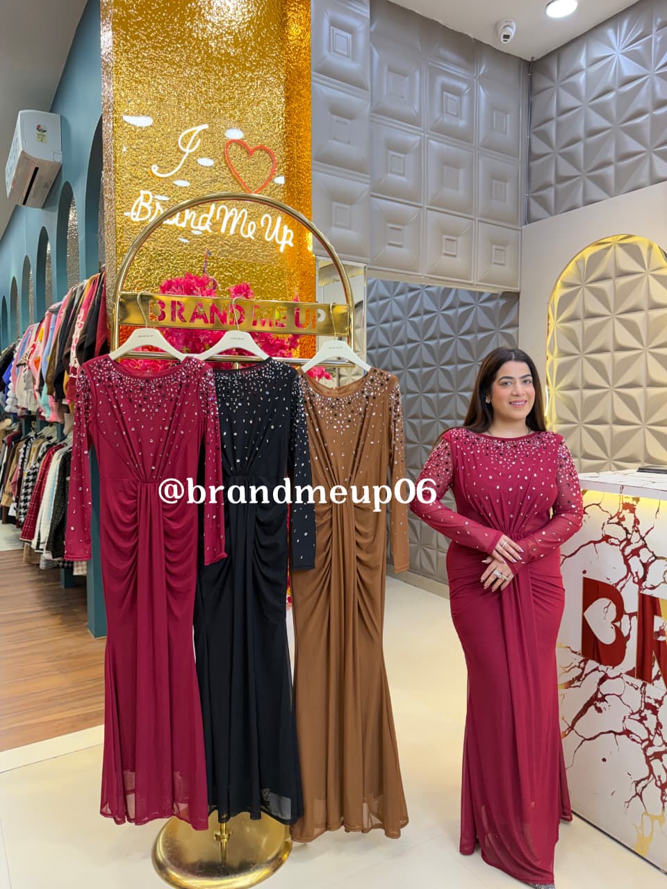 DESIGNER SEQUENCE POWERNET DRESS (PRM-783) (CODE-8065)