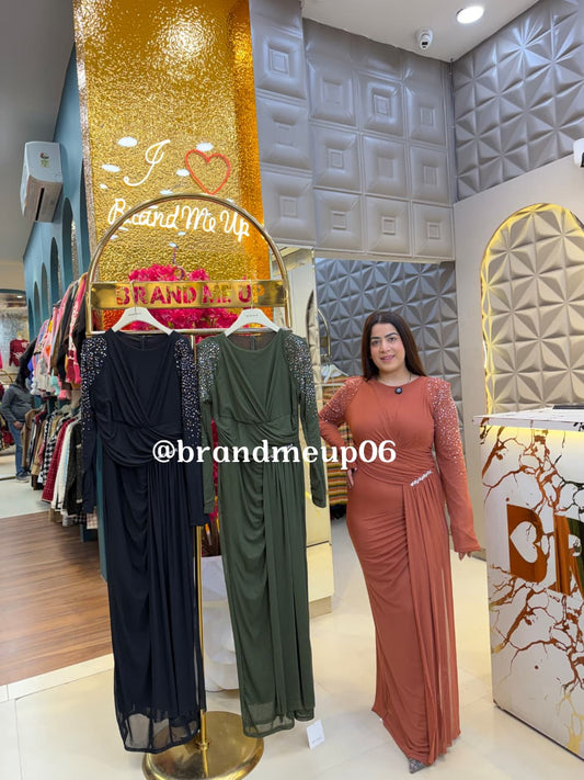 DESIGNER SEQUENCE POWERNET DRESS (PRM-784) (CODE-5130)