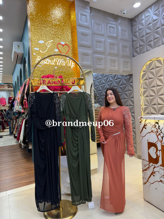 DESIGNER SEQUENCE POWERNET DRESS (PRM-784) (CODE-5130)