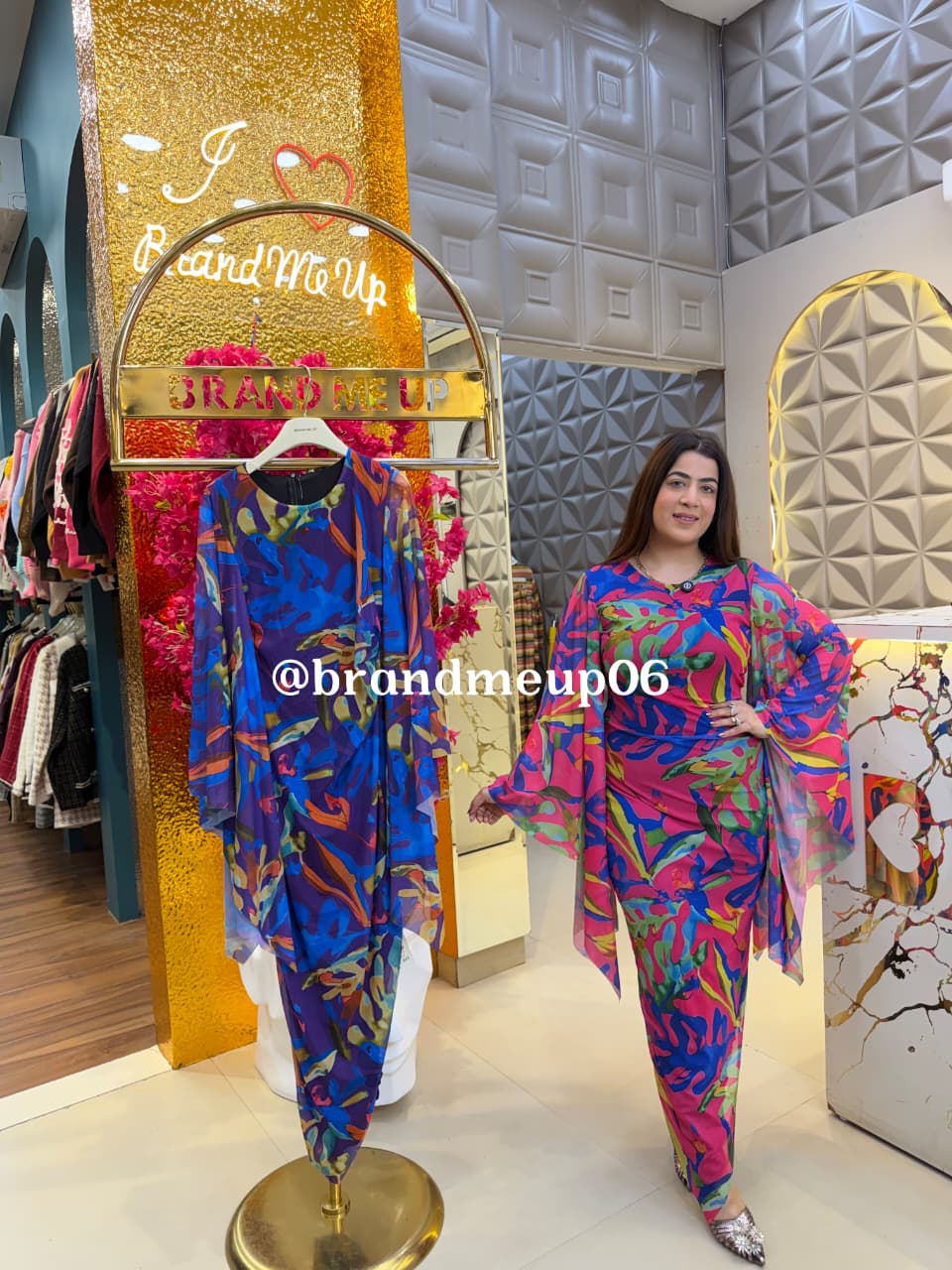 POWERNET DESIGNER SLEEVES DRESS (PRM-786) (CODE-8170)