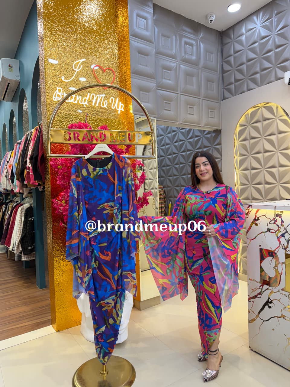 POWERNET DESIGNER SLEEVES DRESS (PRM-786) (CODE-8170)