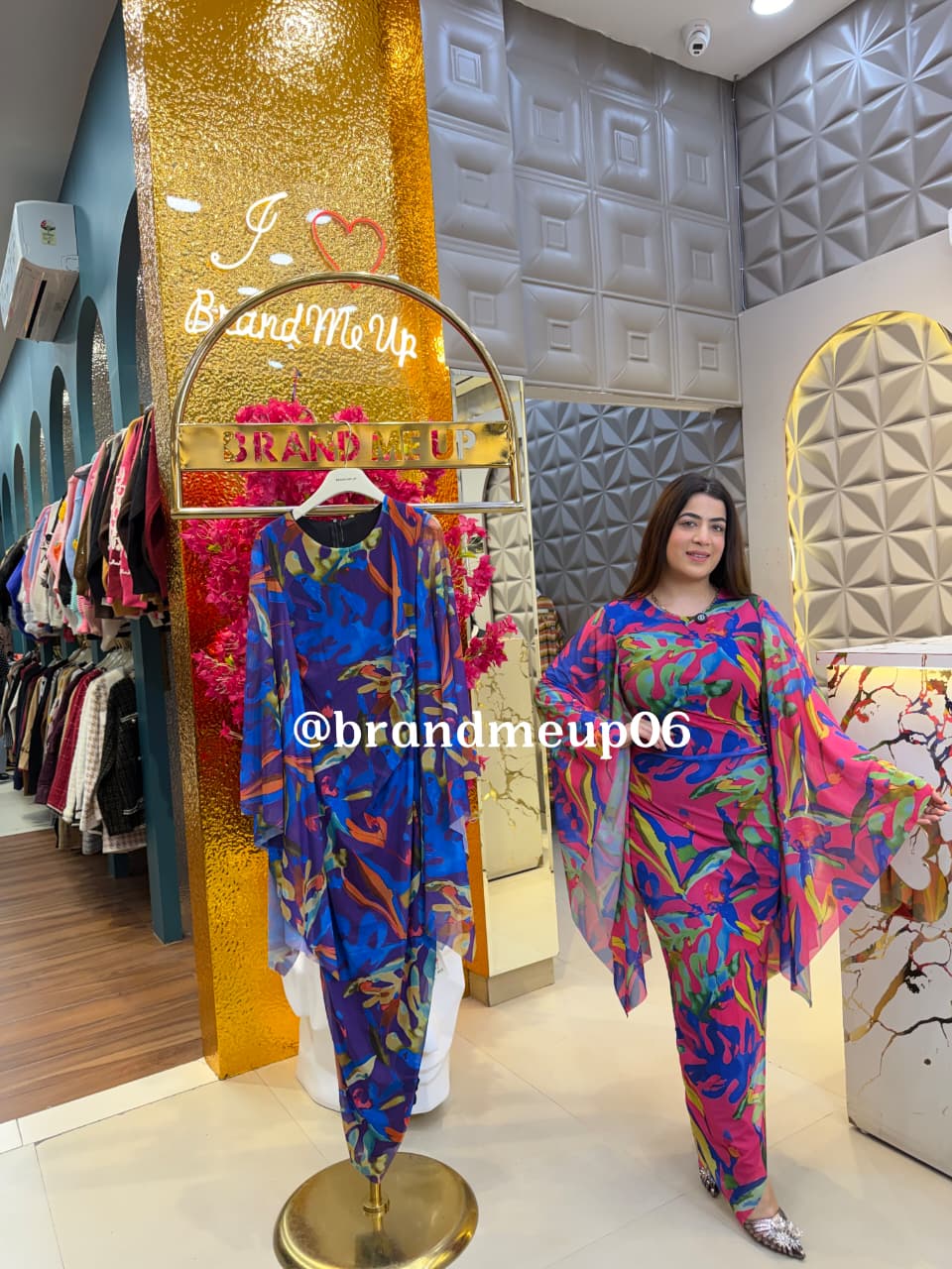 POWERNET DESIGNER SLEEVES DRESS (PRM-786) (CODE-8170)