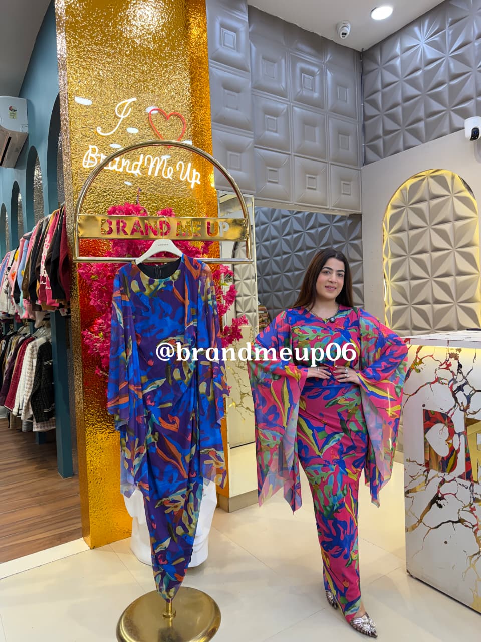 POWERNET DESIGNER SLEEVES DRESS (PRM-786) (CODE-8170)