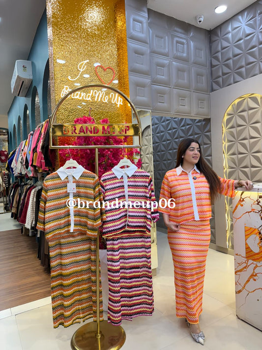 CROCHET TOP SKIRT SET (PRM-789)