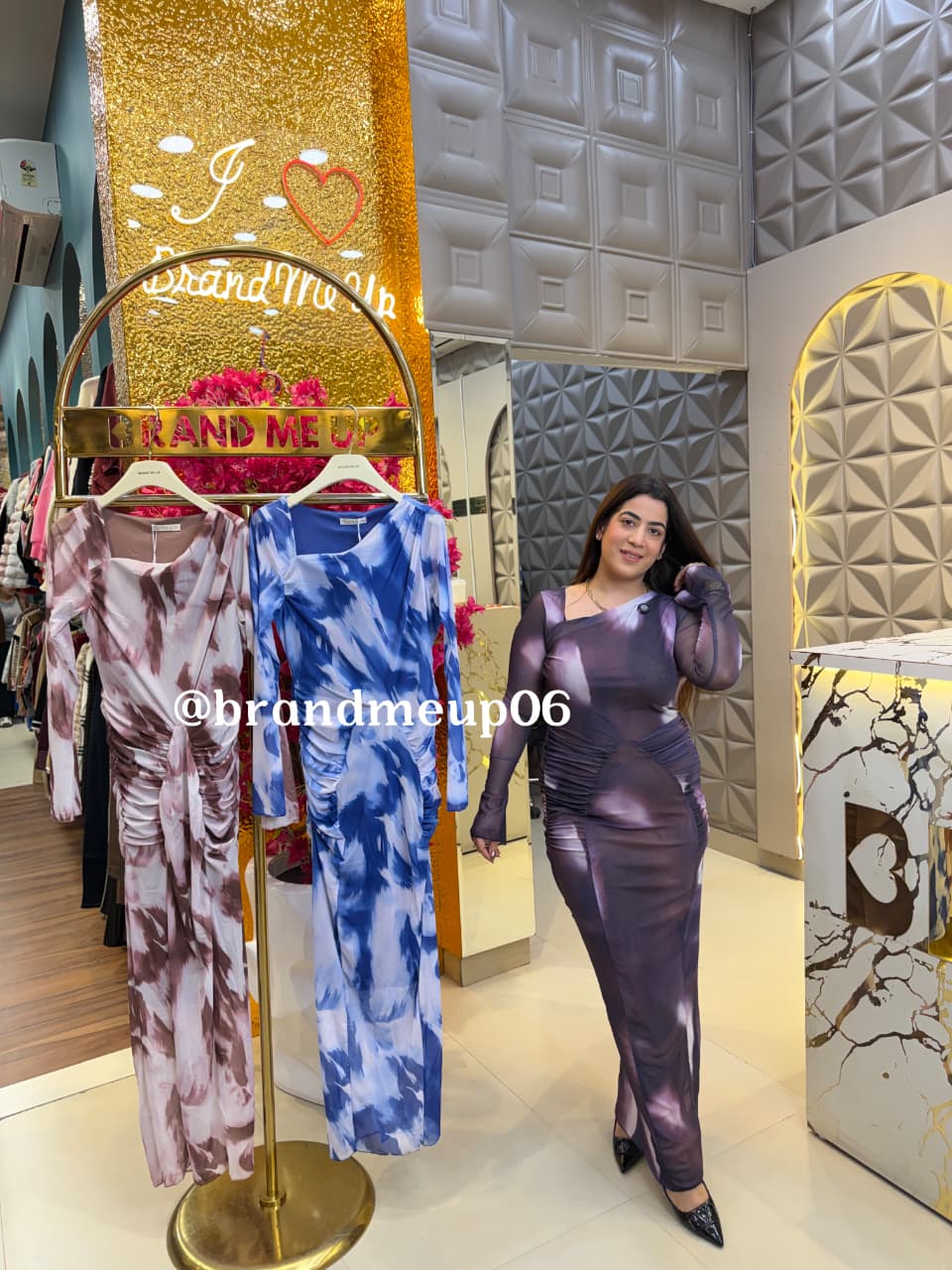 POWERNET PLEATED DRESS (PRM-799)