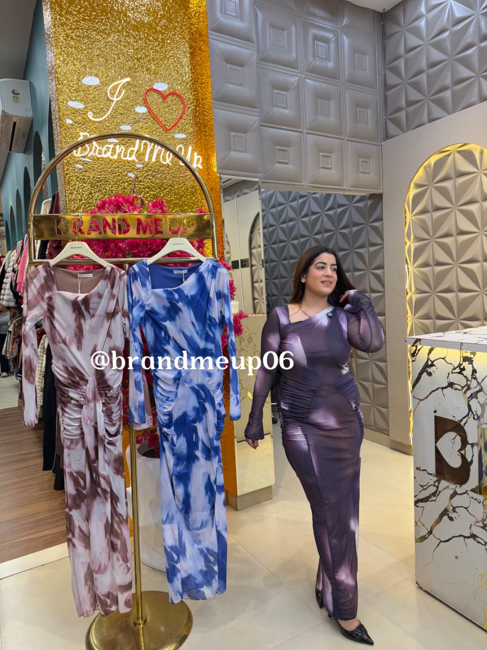 POWERNET PLEATED DRESS (PRM-799)