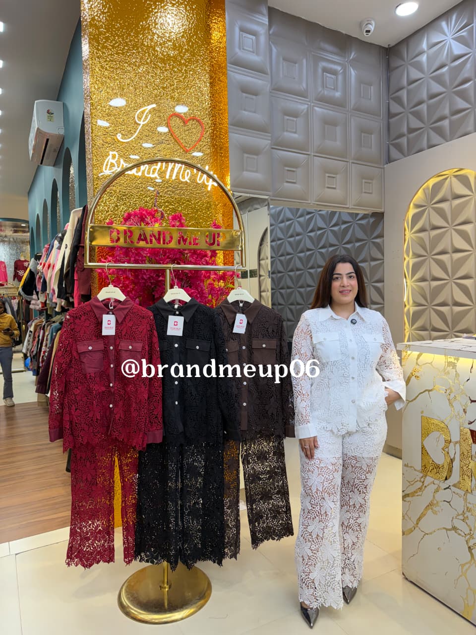 FLOWER LACE CORD WITH LINING (PRM-805)