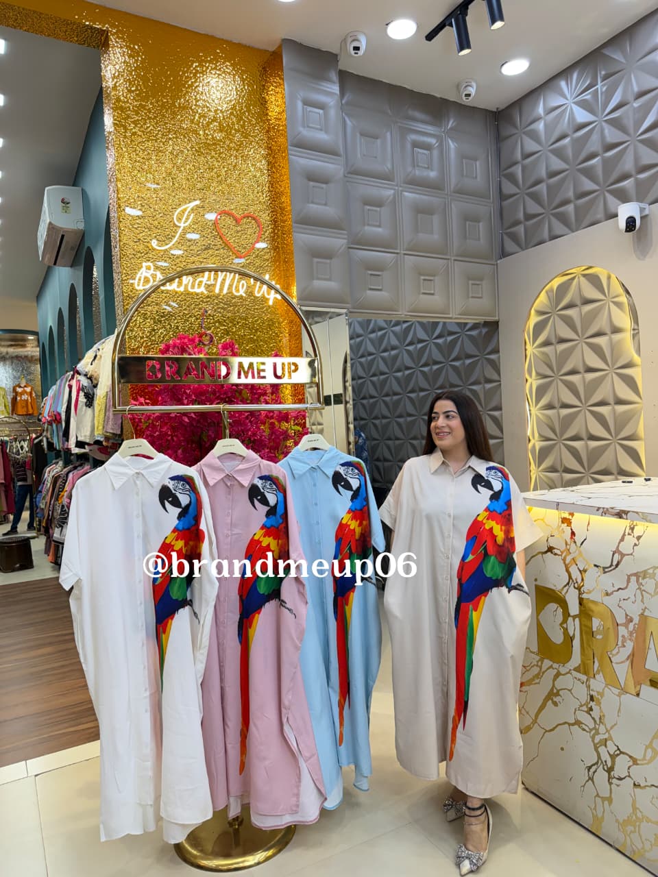 PARROT LONG DRESS (DRESS-349)
