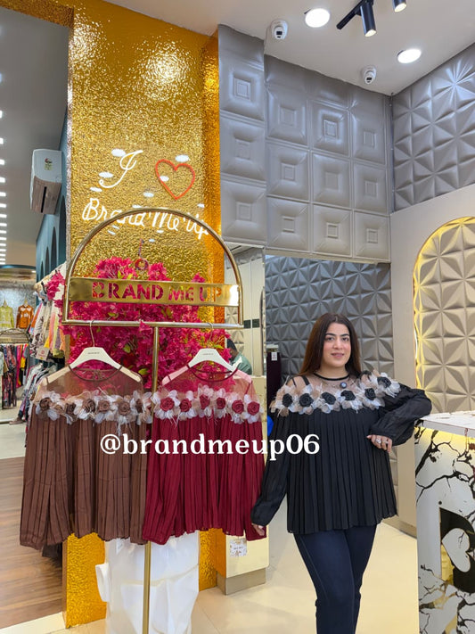 PLEATED FLOWER TOP (PRM-846)