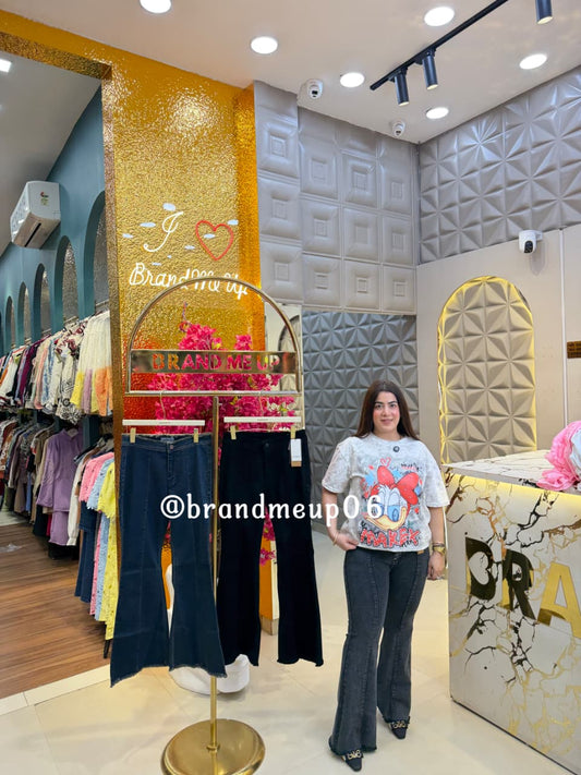 PRINCESS LINE DENIM PANT (PRM-872) (CODE-1600)