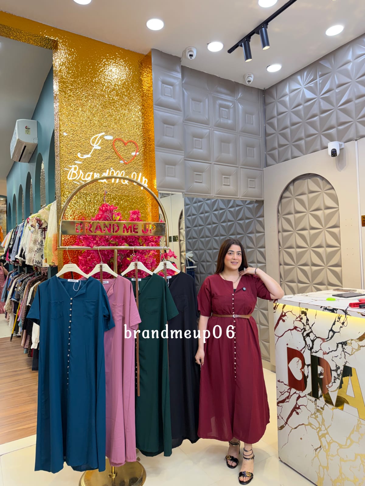 PLAIN FULL BUTTON DRESS (DRESS-353)