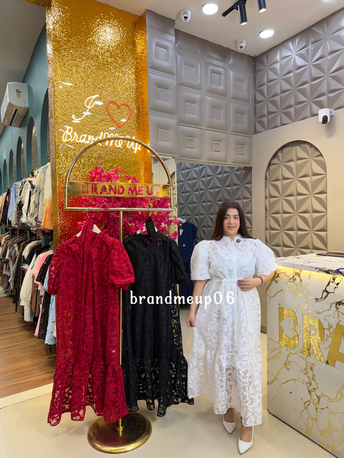PREMIUM NET DRESS WITH INNER (PRM-904)