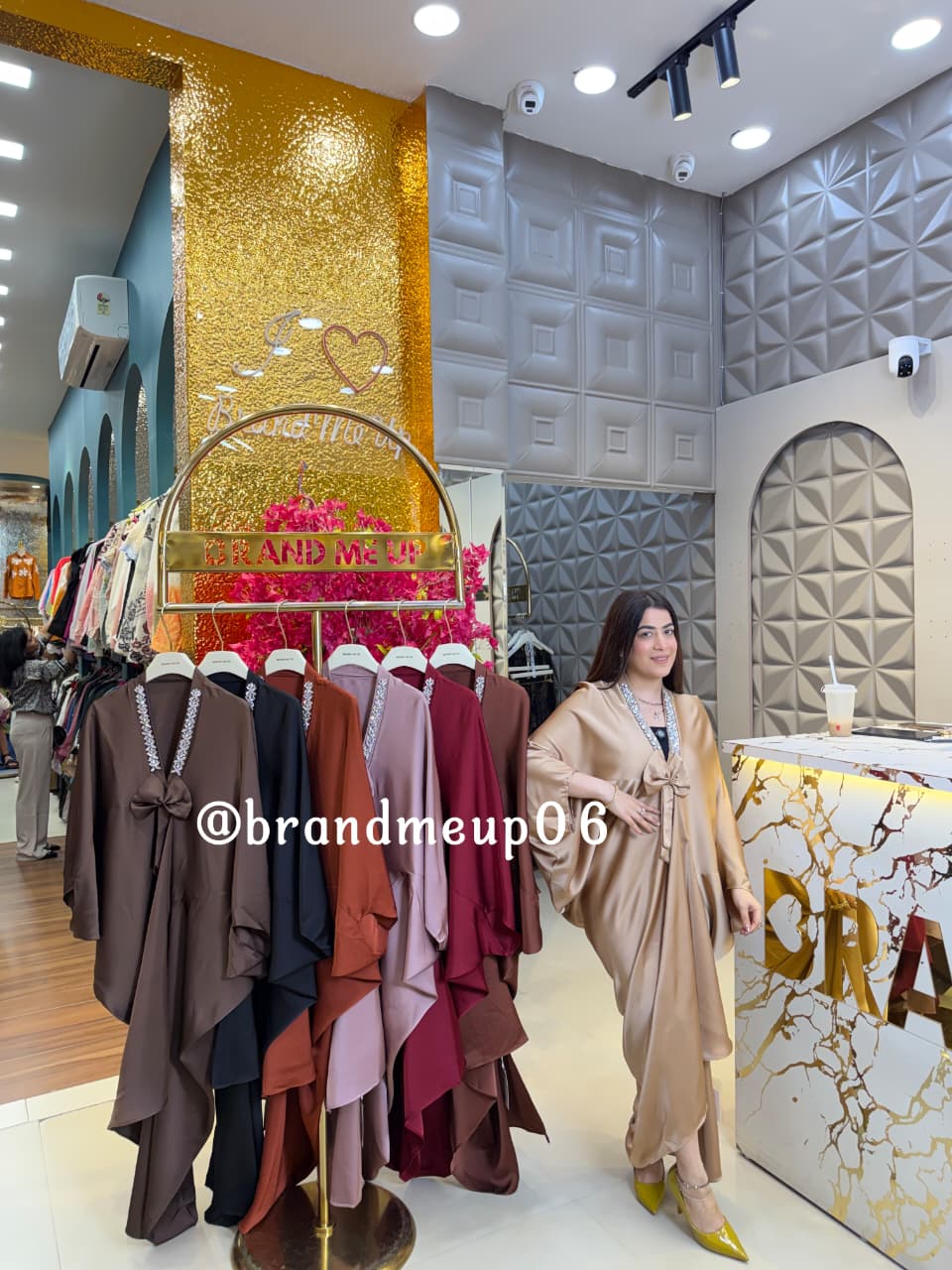 ‘BELLA’ RHINESTONE KAFTAN DRESS  (CODE 0950) (PRM-933)