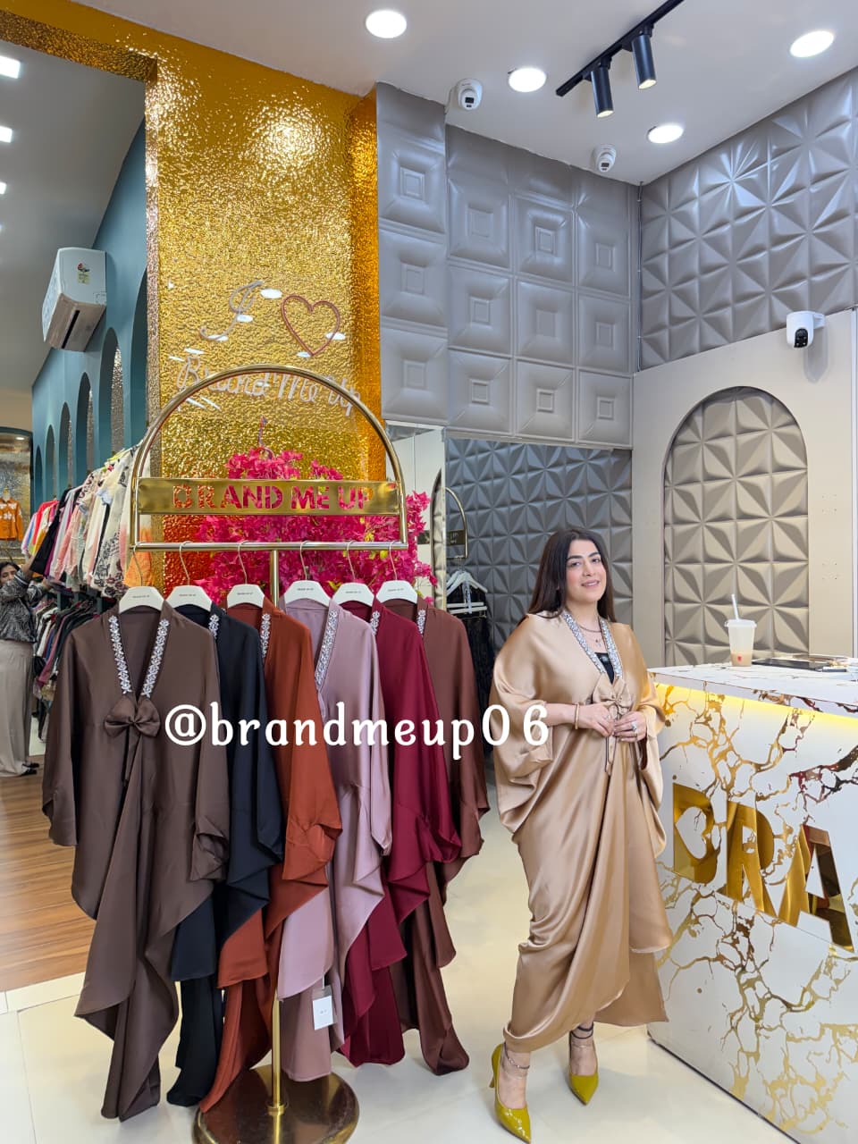 ‘BELLA’ RHINESTONE KAFTAN DRESS  (CODE 0950) (PRM-933)