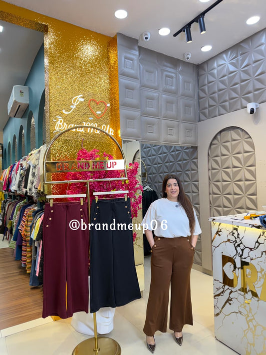 HIGH WAIST BUTTON PANTS (PRM-950)