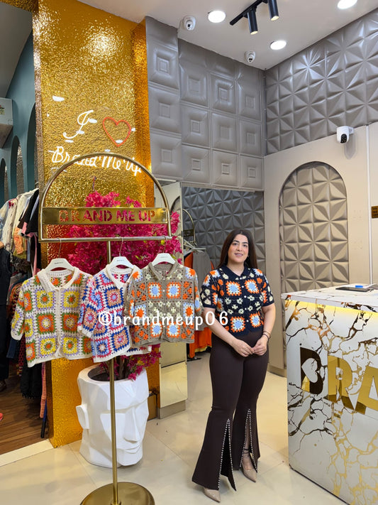 MULTI CROCHET SHIRT (CODE-1006) (PRM-977)