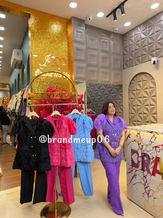 ‘SWIRLY’ 2PCS CORD WOTH ROSE SLEEVES (CODE-4850) (PRM-991)