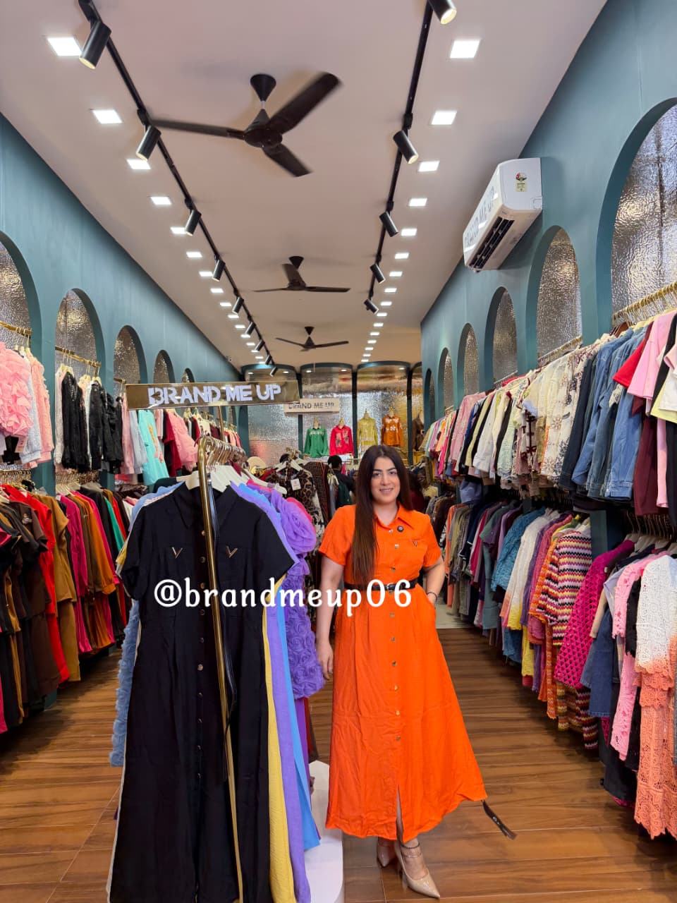 ‘V’ IMPORTED DRESS WITH BELY (CODE- 9652) (PRM-988)