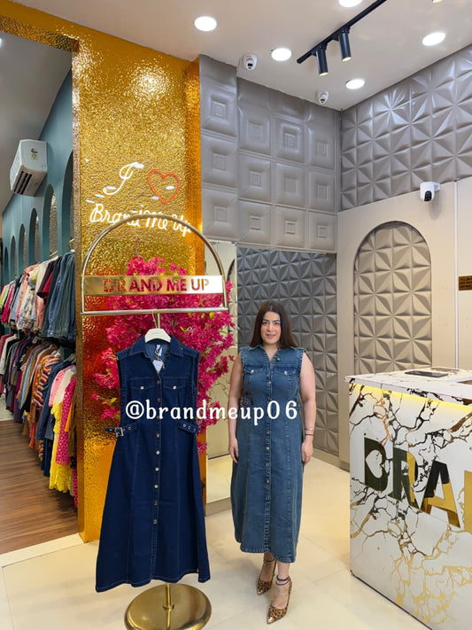 ‘DAZZLE’ DENIM DRESS (CODE-2672) (PRM-1001)