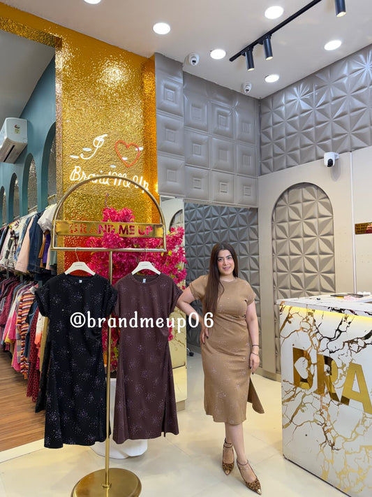 ‘SPARKLE’ IMPORTED STRETCHABLE DRESS (CODE-882) (PRM-1018)