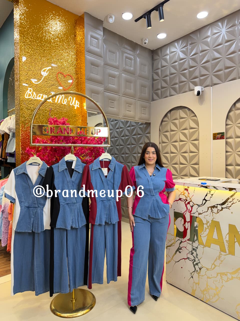 ‘ORLINA’ 2PCS DENIM CORD ( SKU-31) (CODE-89655)