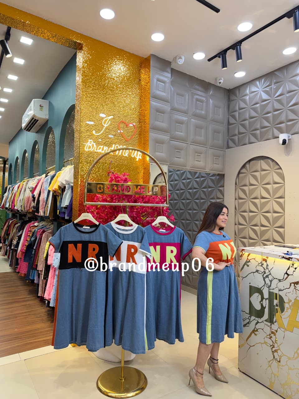 ‘NR’ DENIM DRESS (SKU-34) (CODE-8897)