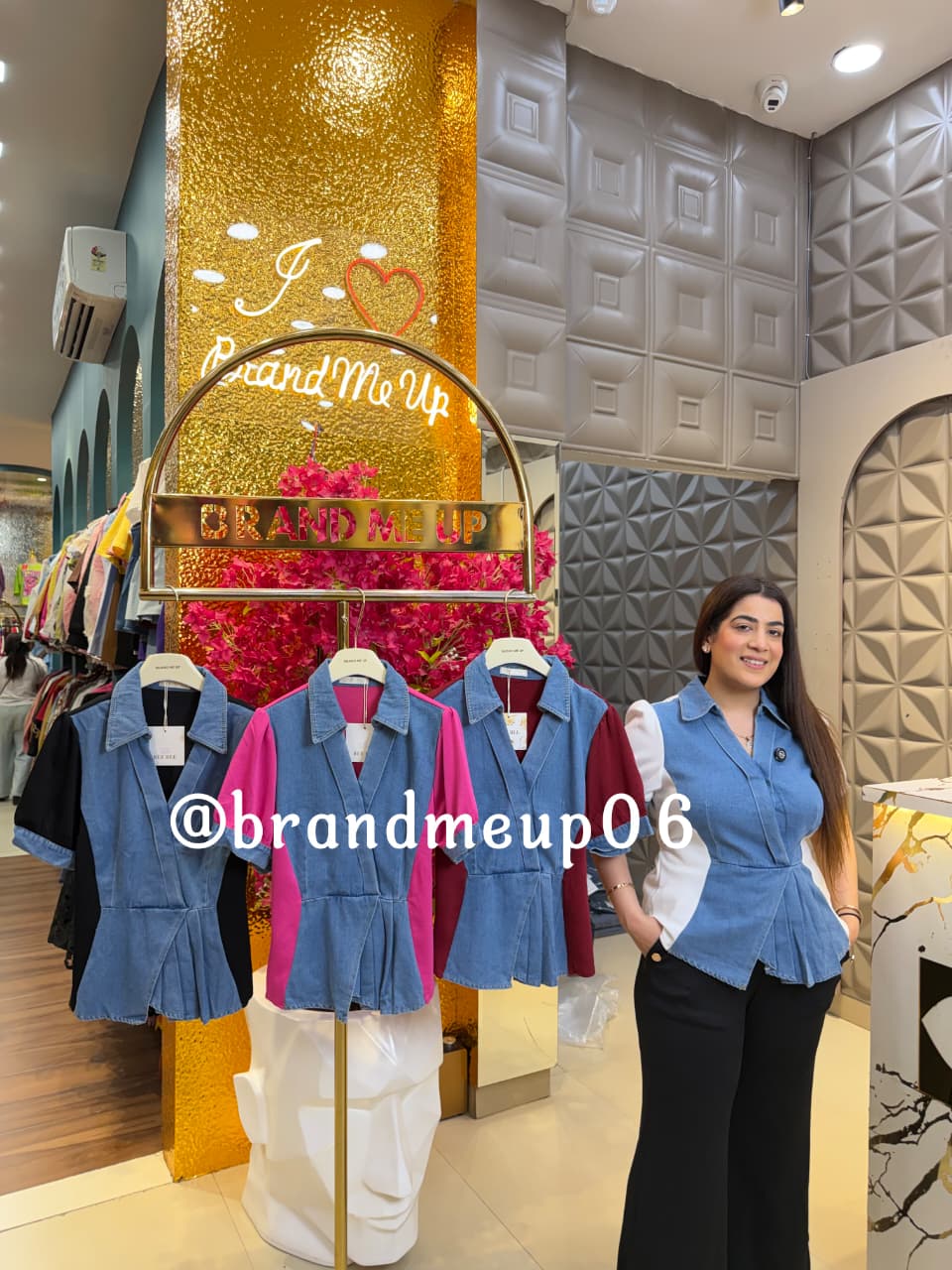 PEPLUM DENIM TOP (SKU-35) (CODE-99118)