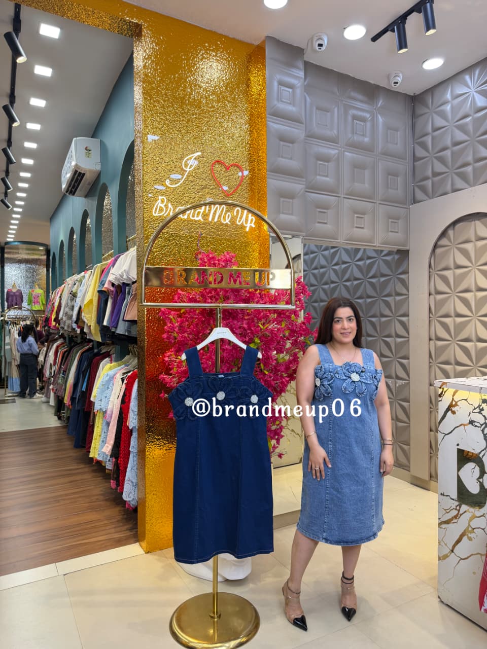 ‘FLOWER’ DENIM DRESS (SKU-71)