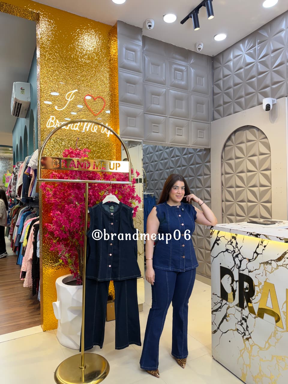 ‘MOCHA’ 2PCS DENIM CORD (SKU-75) (CODE-2712)
